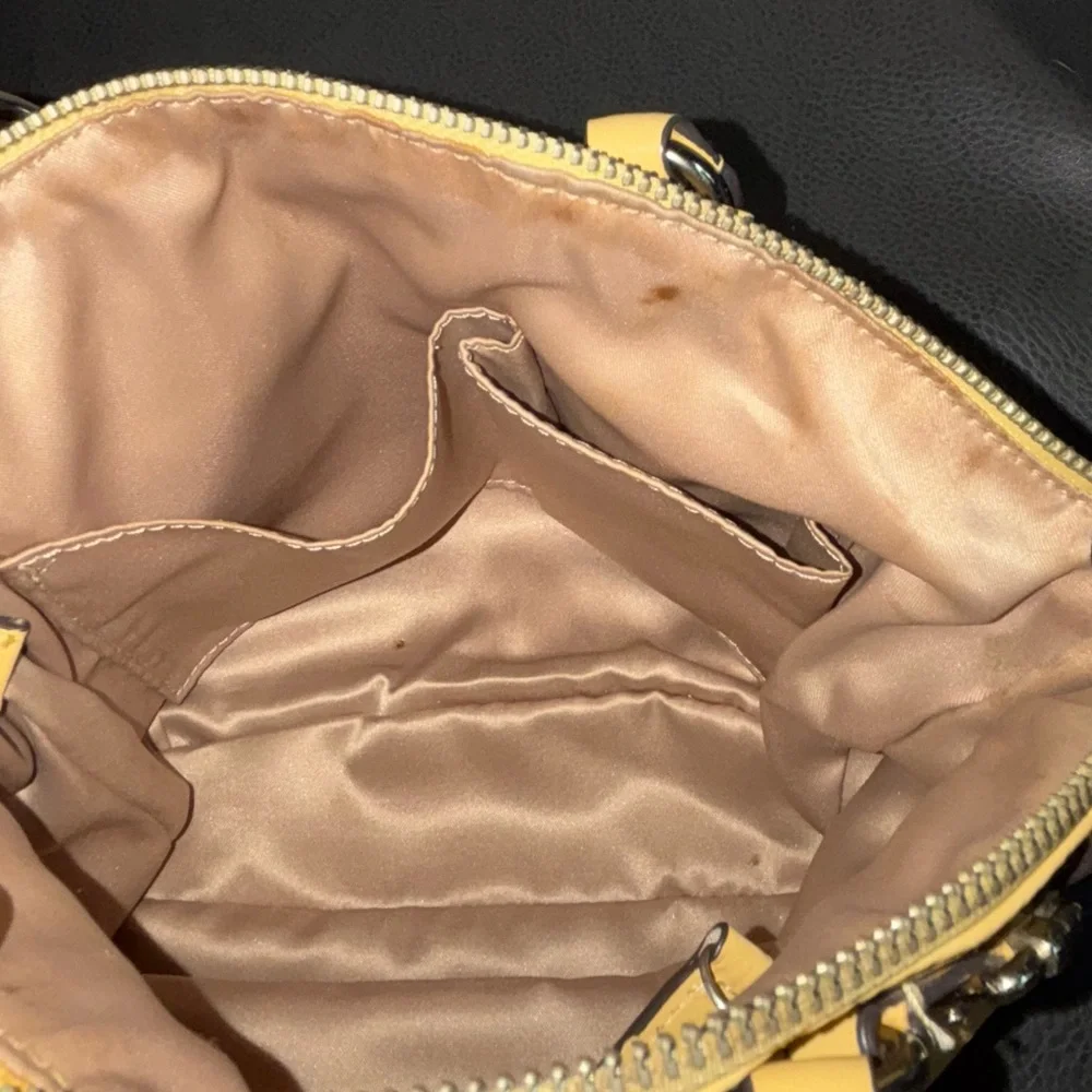 Coach Pastel Yellow Leather Crossbody - Picture 10 of 14